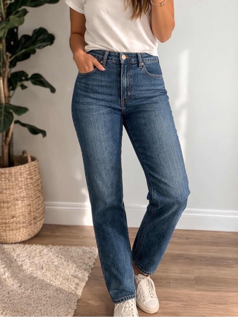 Levi Strauss Womens Vintage High Rise Straight Jeans Sz 8